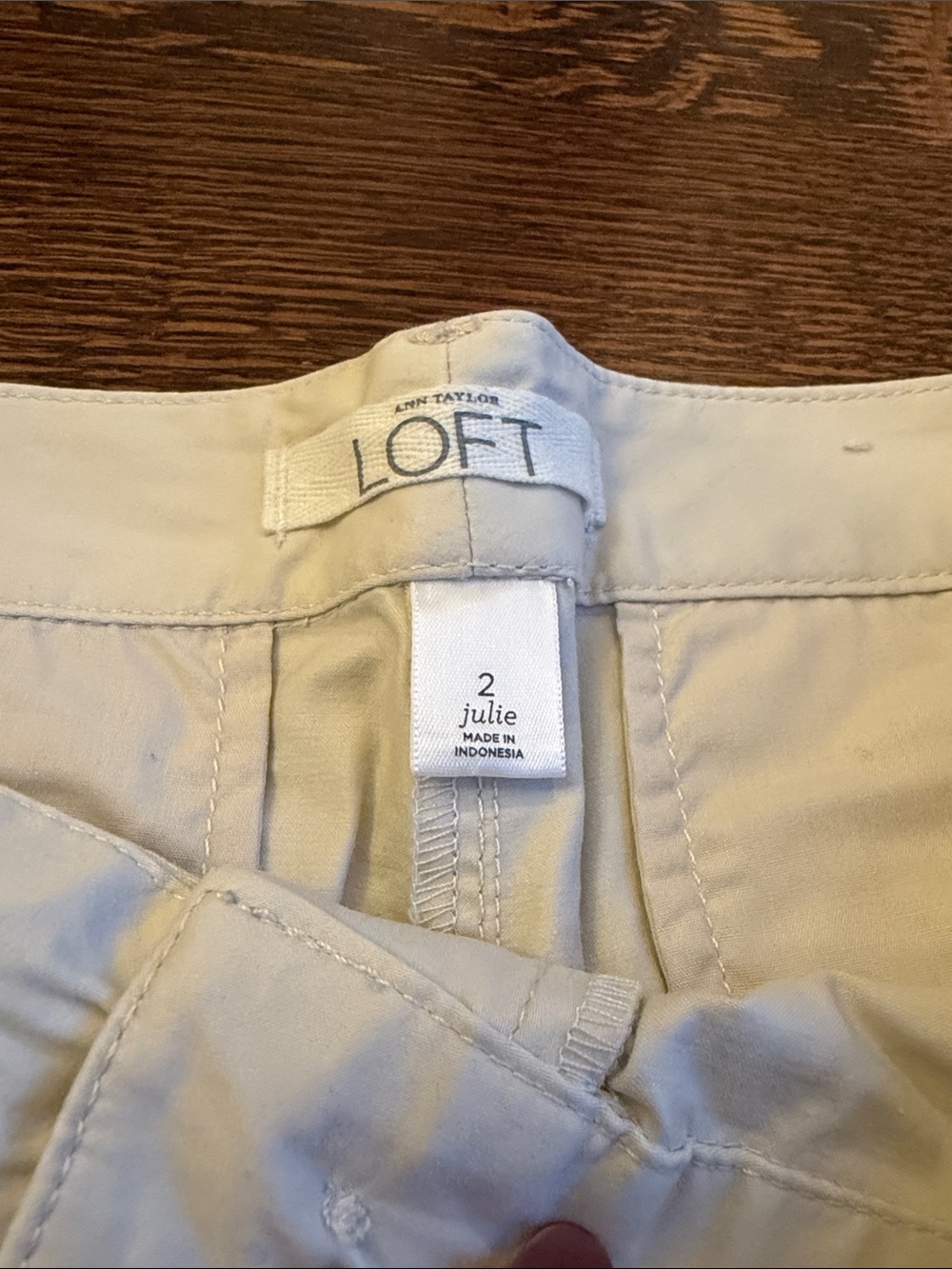 LOFT Flat-Front Chino Shorts - Picture 2 of 3